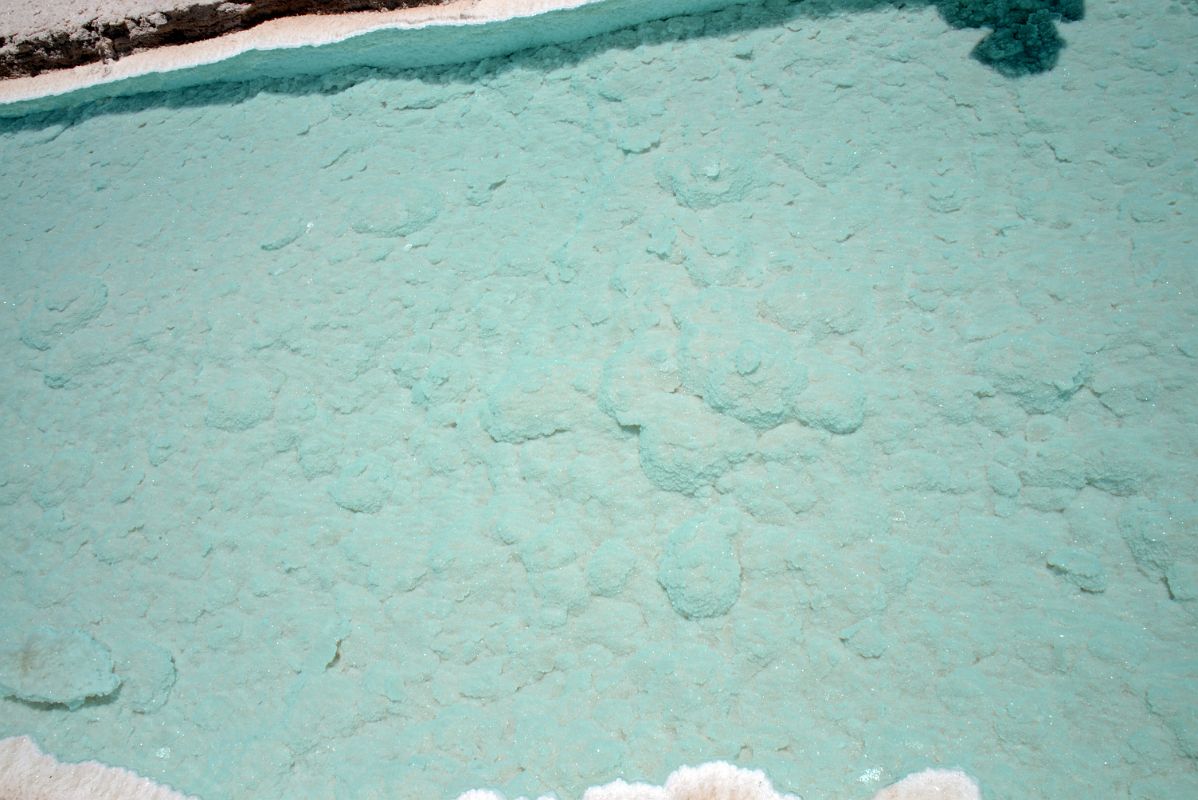 06 Looking Down Into A Salt Pool At Salinas Grandes Dry Salt Lake Argentina